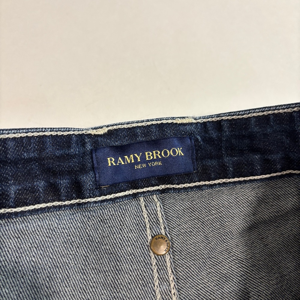 Ramy Brook 27 Theodora Blue High Waisted Wide Leg Jeans - Picture 6 of 13